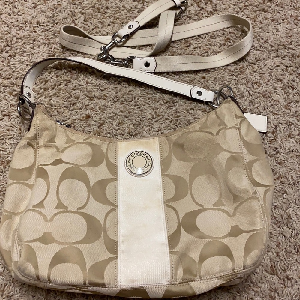 Coach signature canvas bag